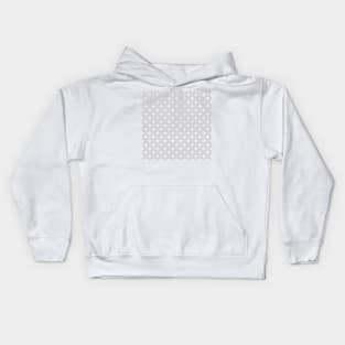 Retro Circles and Diamonds grey 2 Kids Hoodie